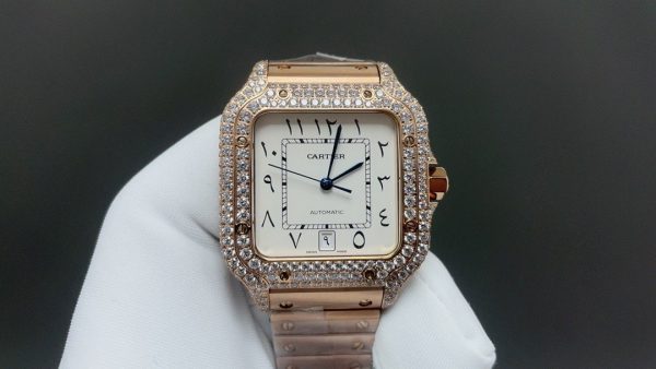 1:1 Super Clone Cartier Santos Middle East Full Diamond - Image 2
