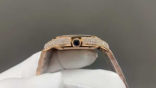 1:1 Super Clone Cartier Santos Middle East Full Diamond - Image 6