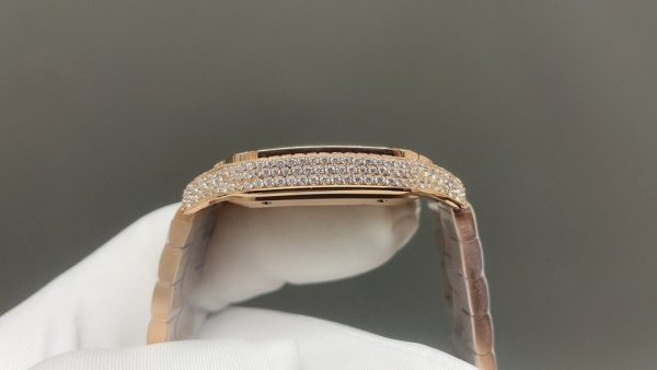 1:1 Super Clone Cartier Santos Middle East Full Diamond - Image 8