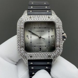 1:1 Super Clone Cartier Santos Middle East Full Diamond