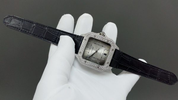 1:1 Super Clone Cartier Santos Middle East Full Diamond - Image 6