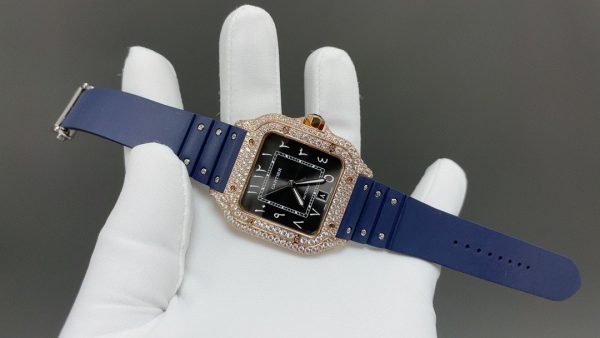 1:1 Super Clone Cartier Santos Middle East Full Diamond - Image 9