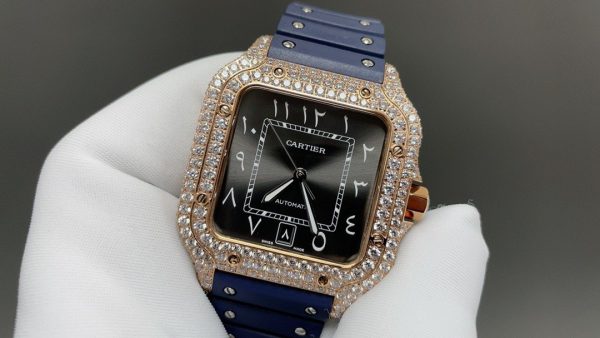 1:1 Super Clone Cartier Santos Middle East Full Diamond - Image 6