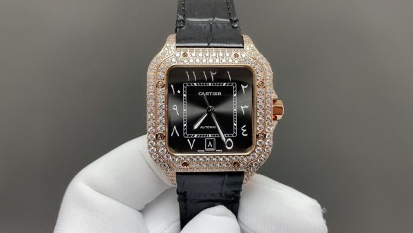 1:1 Super Clone Cartier Santos Middle East Full Diamond - Image 8