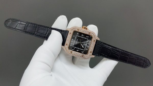 1:1 Super Clone Cartier Santos Middle East Full Diamond - Image 5