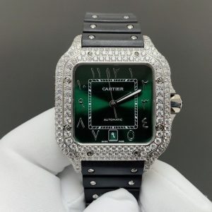 1:1 Super Clone Cartier Santos Middle East Full Diamond