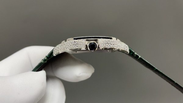 1:1 Super Clone Cartier Santos Middle East Full Diamond - Image 9