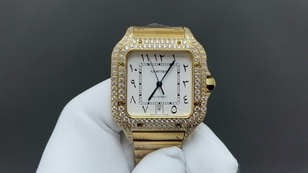 1:1 Super Clone Cartier Santos Middle East Full Diamond - Image 8