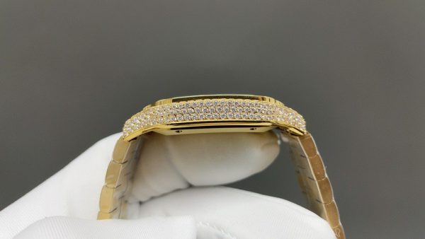 1:1 Super Clone Cartier Santos Middle East Full Diamond - Image 4