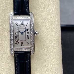 1:1 Super Clone Cartier Tank (WB707331) Dimensions: 35.4 x 19.4 mm