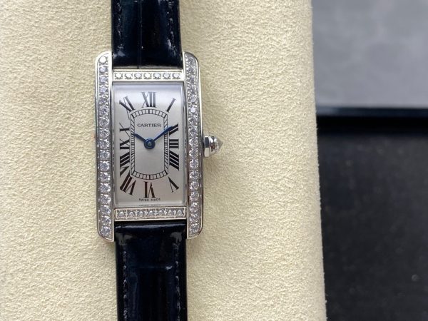 1:1 Super Clone Cartier Tank (WB707331) Dimensions: 35.4 x 19.4 mm