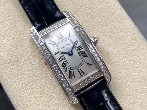 1:1 Super Clone Cartier Tank (WB707331) Dimensions: 35.4 x 19.4 mm - Image 9