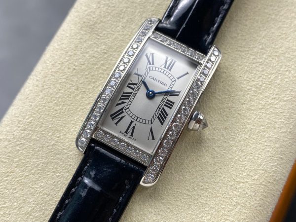 1:1 Super Clone Cartier Tank (WB707331) Dimensions: 35.4 x 19.4 mm - Image 8