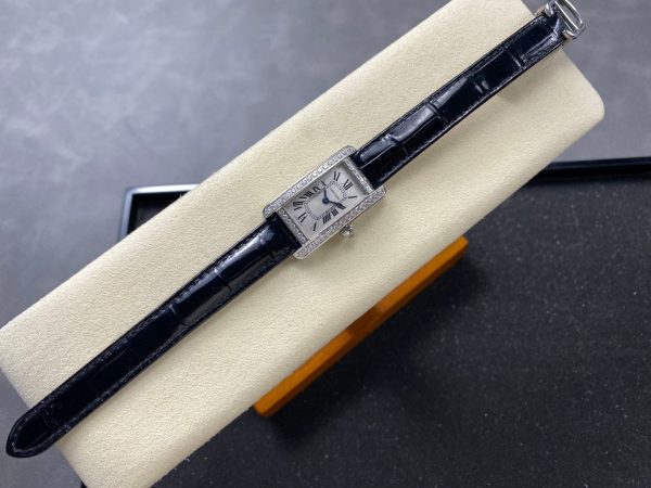 1:1 Super Clone Cartier Tank (WB707331) Dimensions: 35.4 x 19.4 mm - Image 7