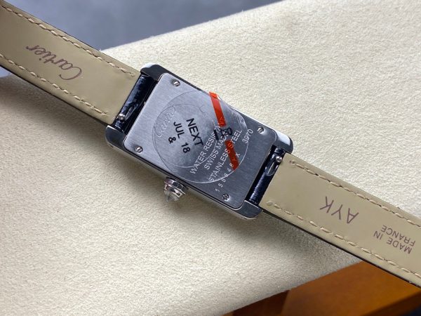1:1 Super Clone Cartier Tank (WB707331) Dimensions: 35.4 x 19.4 mm - Image 2
