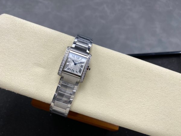 1:1 Super Clone Cartier Tank W4TA0020 25.7 X 21.2mm. - Image 3