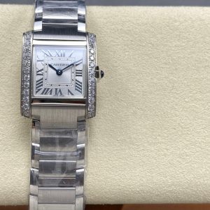1:1 Super Clone Cartier Tank W4TA0020 25.7 X 21.2mm.