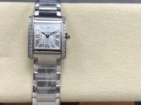 1:1 Super Clone Cartier Tank W4TA0020 25.7 X 21.2mm.