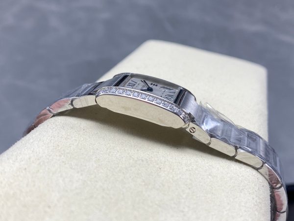 1:1 Super Clone Cartier Tank W4TA0020 25.7 X 21.2mm. - Image 6