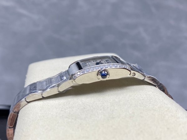 1:1 Super Clone Cartier Tank W4TA0020 25.7 X 21.2mm. - Image 5