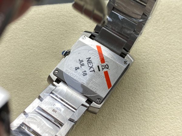 1:1 Super Clone Cartier Tank W4TA0020 25.7 X 21.2mm. - Image 2