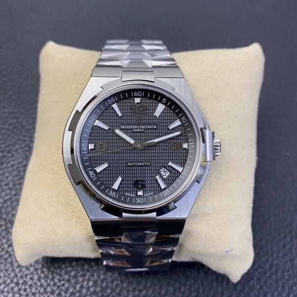 1:1 Super Clone Vacheron Constantin Overseas Steel Band Black Dial