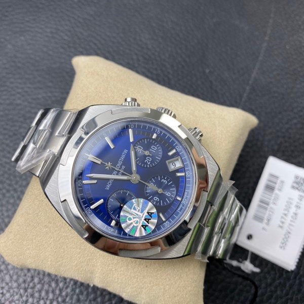 1:1 Super Clone Vacheron Constantin Overseas Chronograph Blue Dial - Image 7