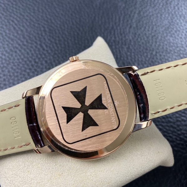 1:1 Super Clone Vacheron Constantin Heritage Series Two-Hand Mechanical Rose Gold Black Dial - Image 2