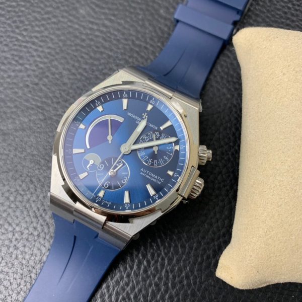 1:1 Super Clone Vacheron Constantin Overseas Multifunctional Blue Dial - Image 8