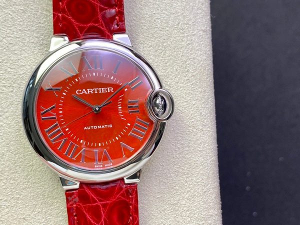 1:1 Super Clone Cartier Ballon BleuDe series, available in sizes 42, 36, 33, and 28.