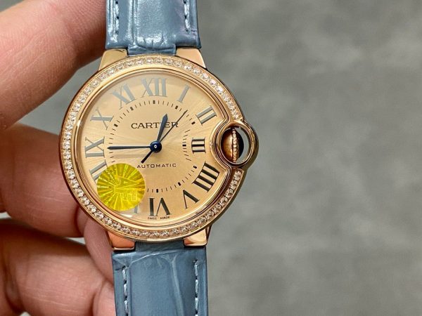 1:1 Super Clone Cartier Blue Balloon 33mm Mechanical