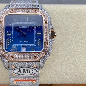 1:1 Super Clone Cartier Santos Middle East Full Diamond