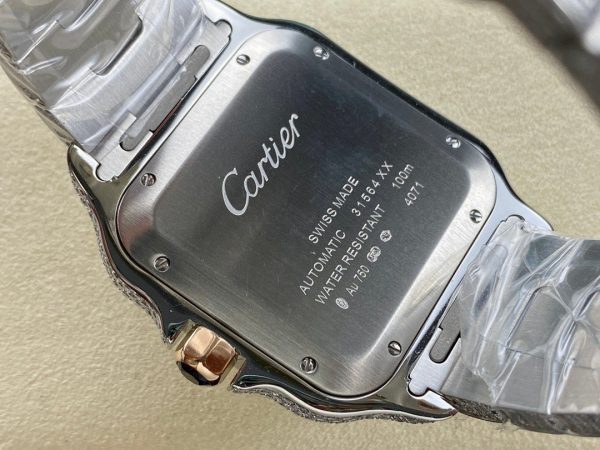 1:1 Super Clone Cartier Santos Middle East Full Diamond - Image 2