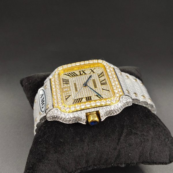 1:1 Super Clone Cartier Santos Middle East Full Diamond - Image 9