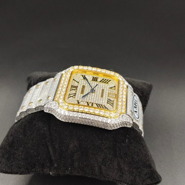 1:1 Super Clone Cartier Santos Middle East Full Diamond - Image 8