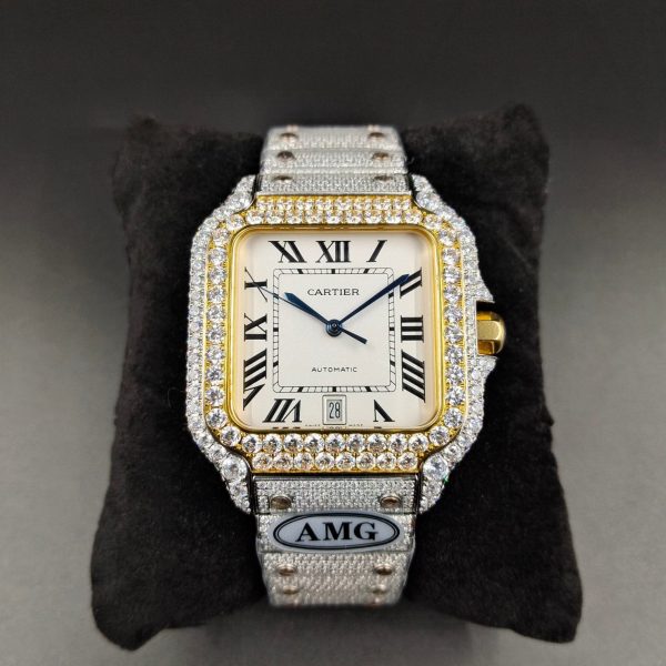 1:1 Super Clone Cartier Santos Middle East Full Diamond