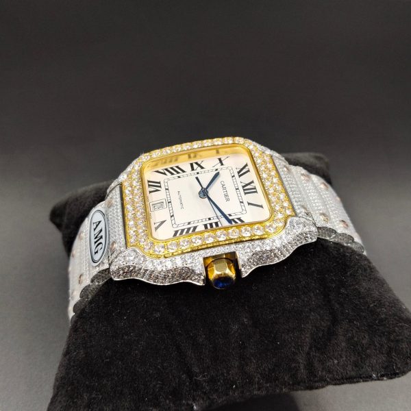 1:1 Super Clone Cartier Santos Middle East Full Diamond - Image 5