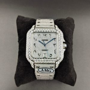 1:1 Super Clone Cartier Santos Middle East Full Diamond