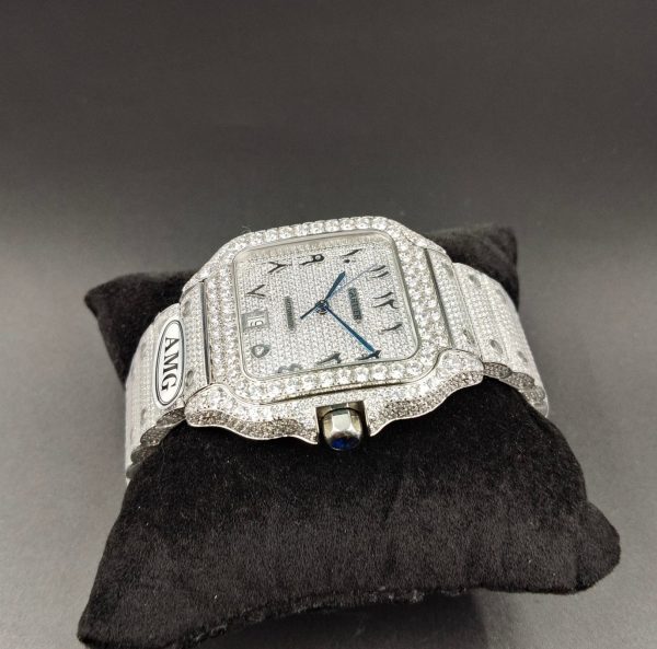 1:1 Super Clone Cartier Santos Middle East Full Diamond - Image 9