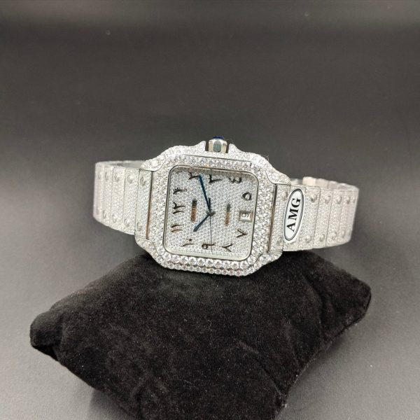 1:1 Super Clone Cartier Santos Middle East Full Diamond - Image 4