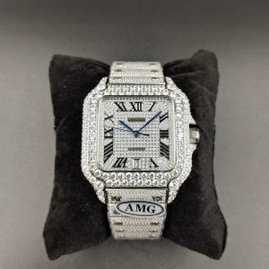 1:1 Super Clone Cartier Santos Middle East Full Diamond