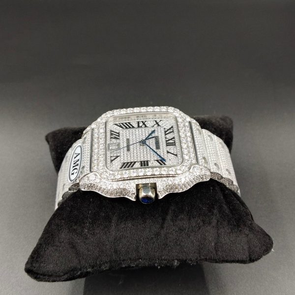 1:1 Super Clone Cartier Santos Middle East Full Diamond - Image 5