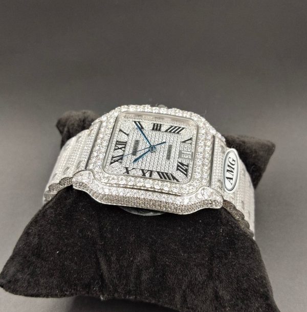1:1 Super Clone Cartier Santos Middle East Full Diamond - Image 4