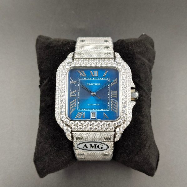 1:1 Super Clone Cartier Santos Middle East Full Diamond - Image 4