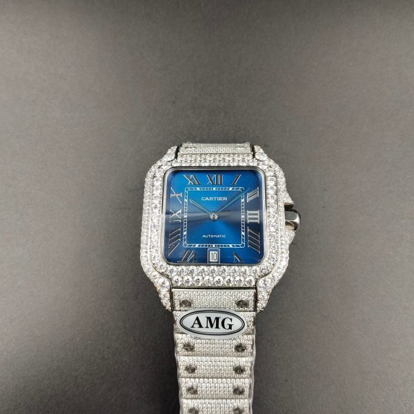 1:1 Super Clone Cartier Santos Middle East Full Diamond - Image 3