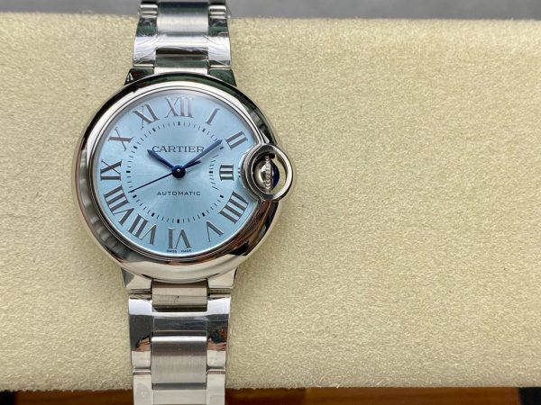 1:1 Super Clone Cartier Blue Balloon 33mm Mechanical