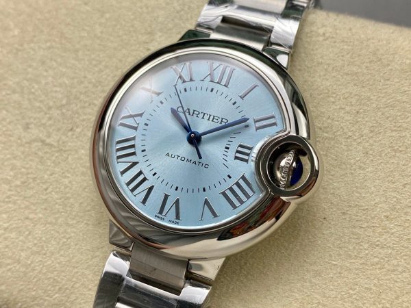 1:1 Super Clone Cartier Blue Balloon 33mm Mechanical - Image 8