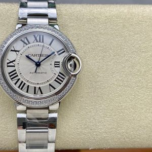 1:1 Super Clone Cartier Blue Balloon 33mm Mechanical