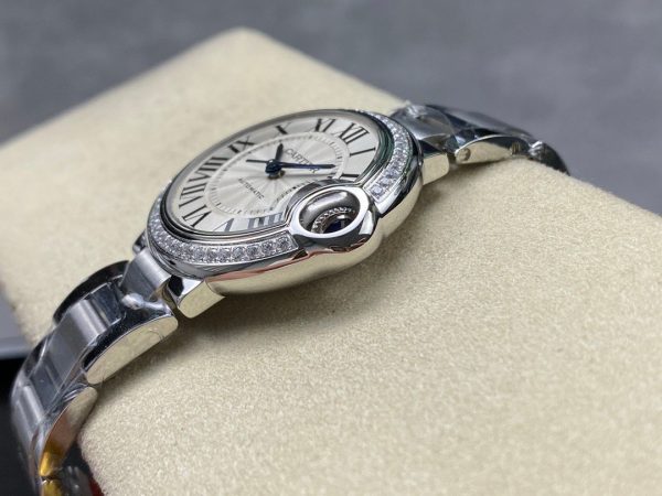 1:1 Super Clone Cartier Blue Balloon 33mm Mechanical - Image 4
