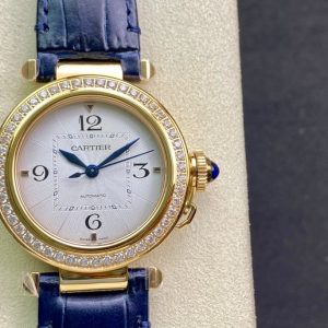 1:1 Super Clone Cartier Pasha de Cartier 35mm Ladies’ Watch: 41mm with date display, 35mm without date display
